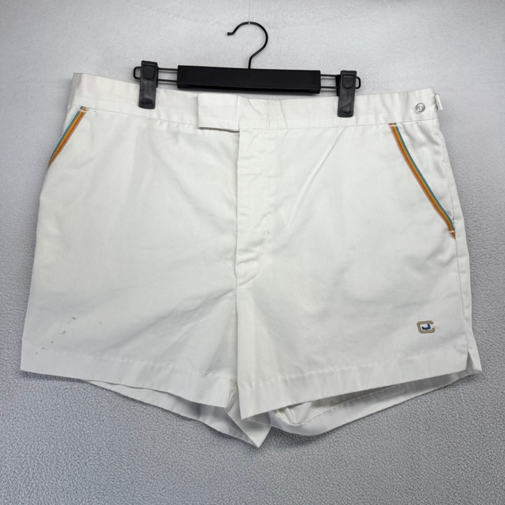 Vintage Robert Bruce Shorts Mens 38 Fit 36 White Tennis Preppy Old Money 70s 80s